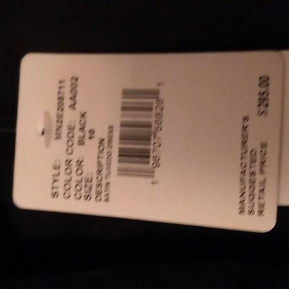 NWT black Feather hem dress size 10 Aidan by Adrianna Papell - Picture 4 of 6